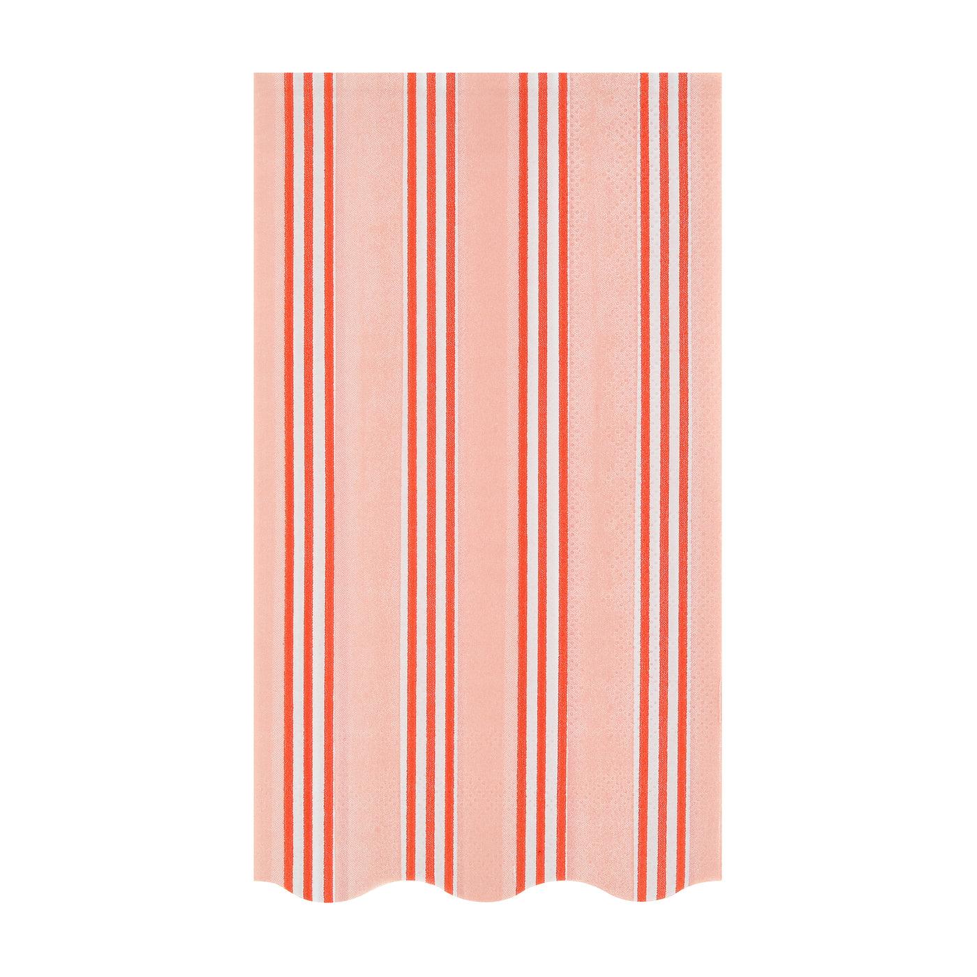Pink and red striped paper napkin by Meri Meri. 