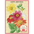 Floral puzzle greeting card with &