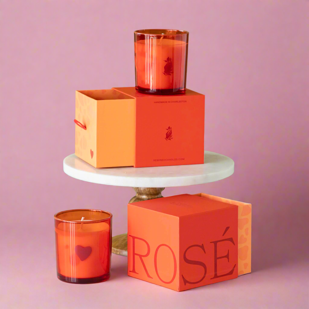 Rosè Valentine Candle