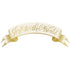 Decorative banner with metallic gold &