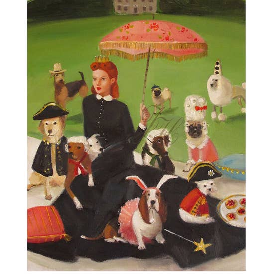 Miss Moon Was a Dog Governess- Lesson Eight Small Art Print