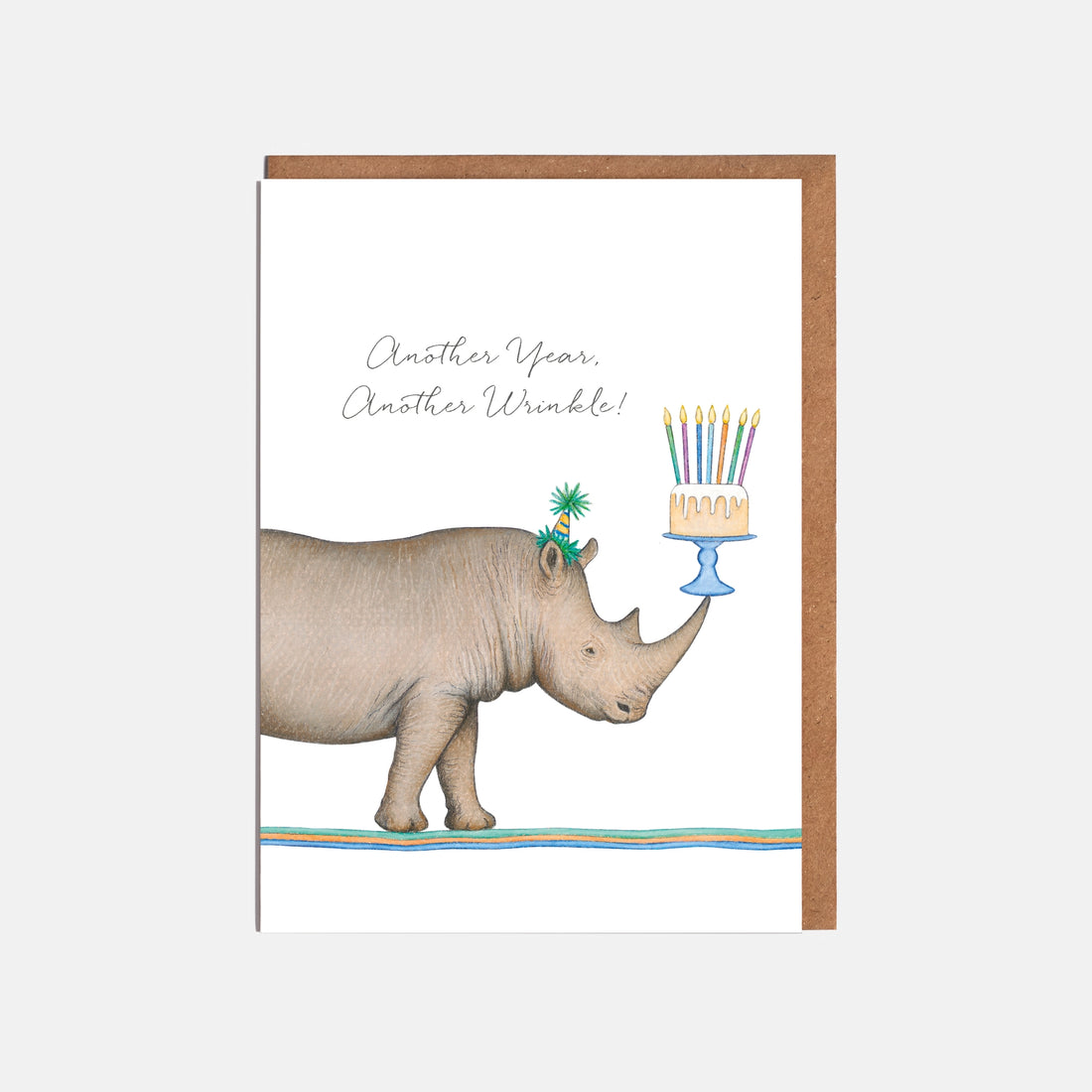 Rhino Birthday Card - &