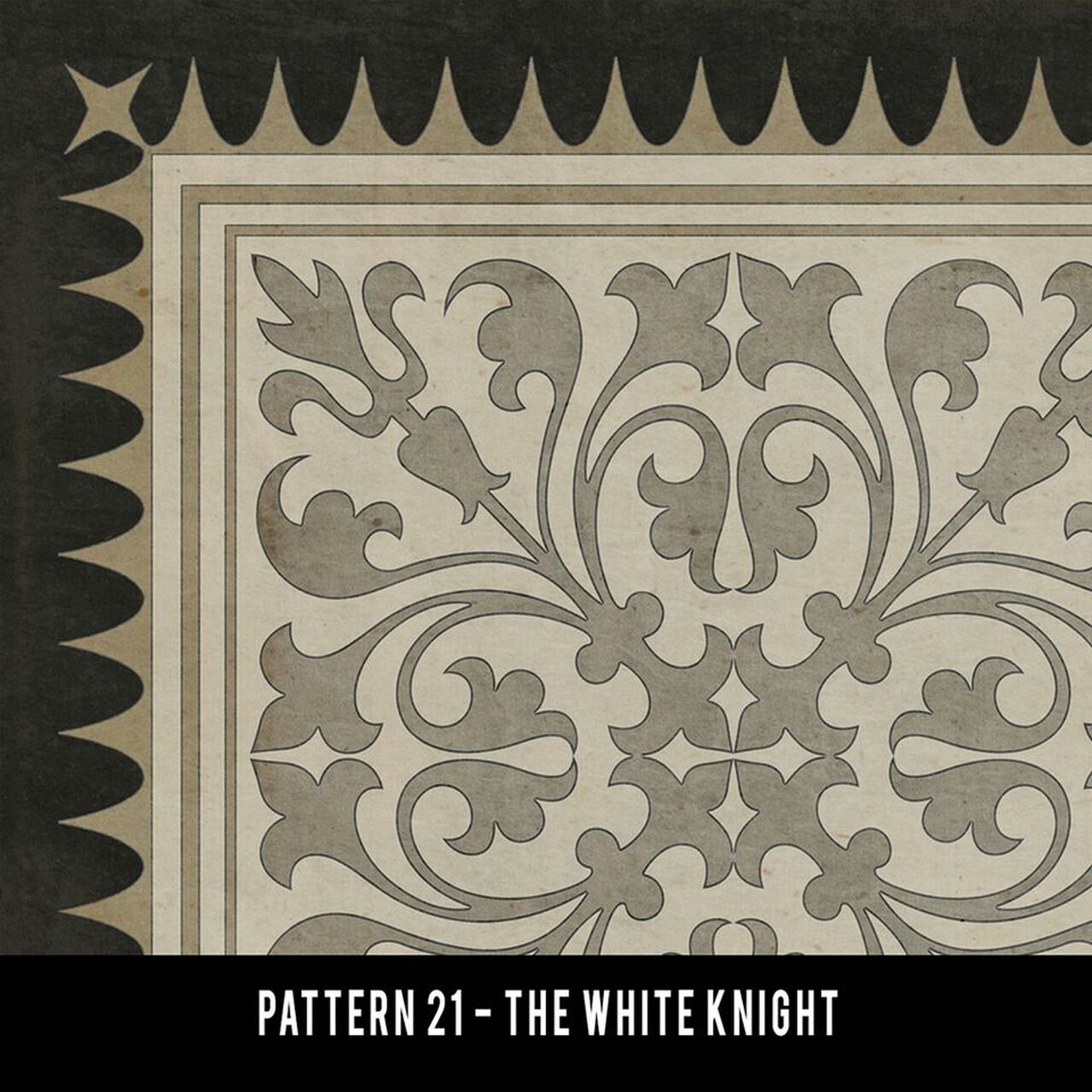 The White Knight Vinyl Rug - Pattern 21