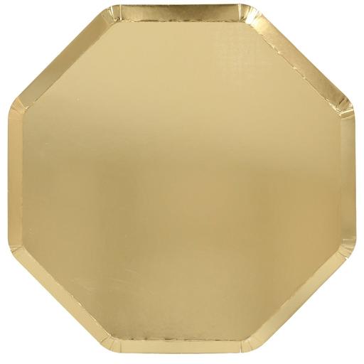 Gold Octagonal Plates