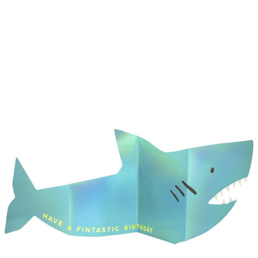 Metallic Shark Card