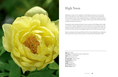 inside page of Peonies book