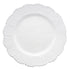 Arte Italica Bella Bianca Beaded Dinner Plate with scalloped edges and embossed detailing.