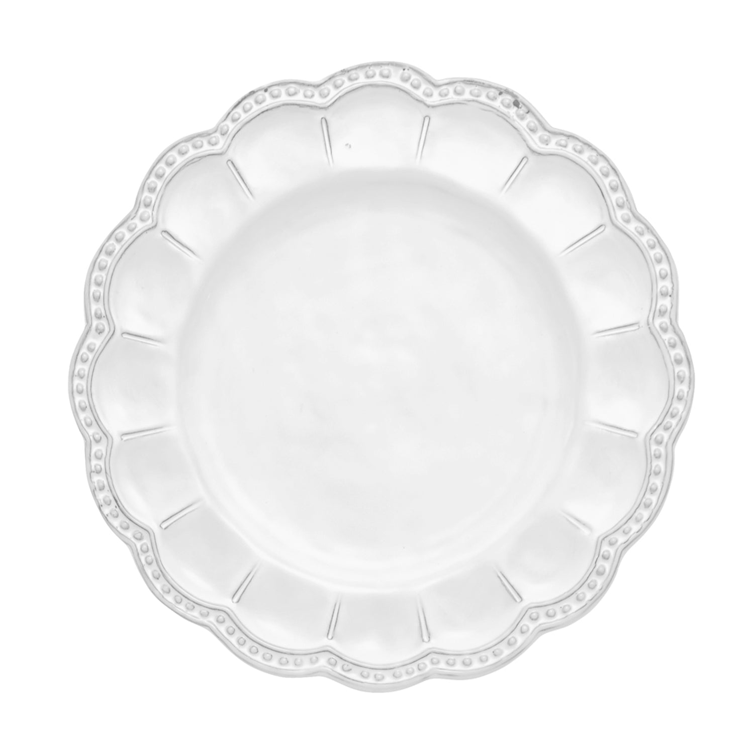 Bella Bianca Beaded Salad Plate - Main Image