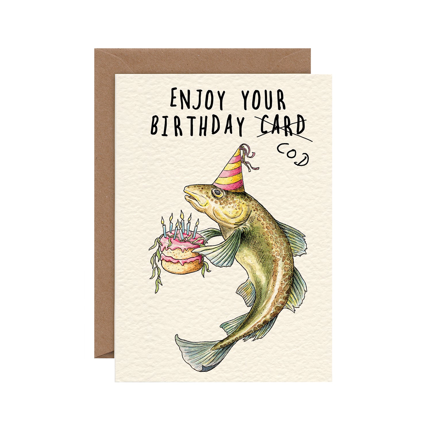 Enjoy Your Birthday Cod Happy Birthday Card – Hester & Cook
