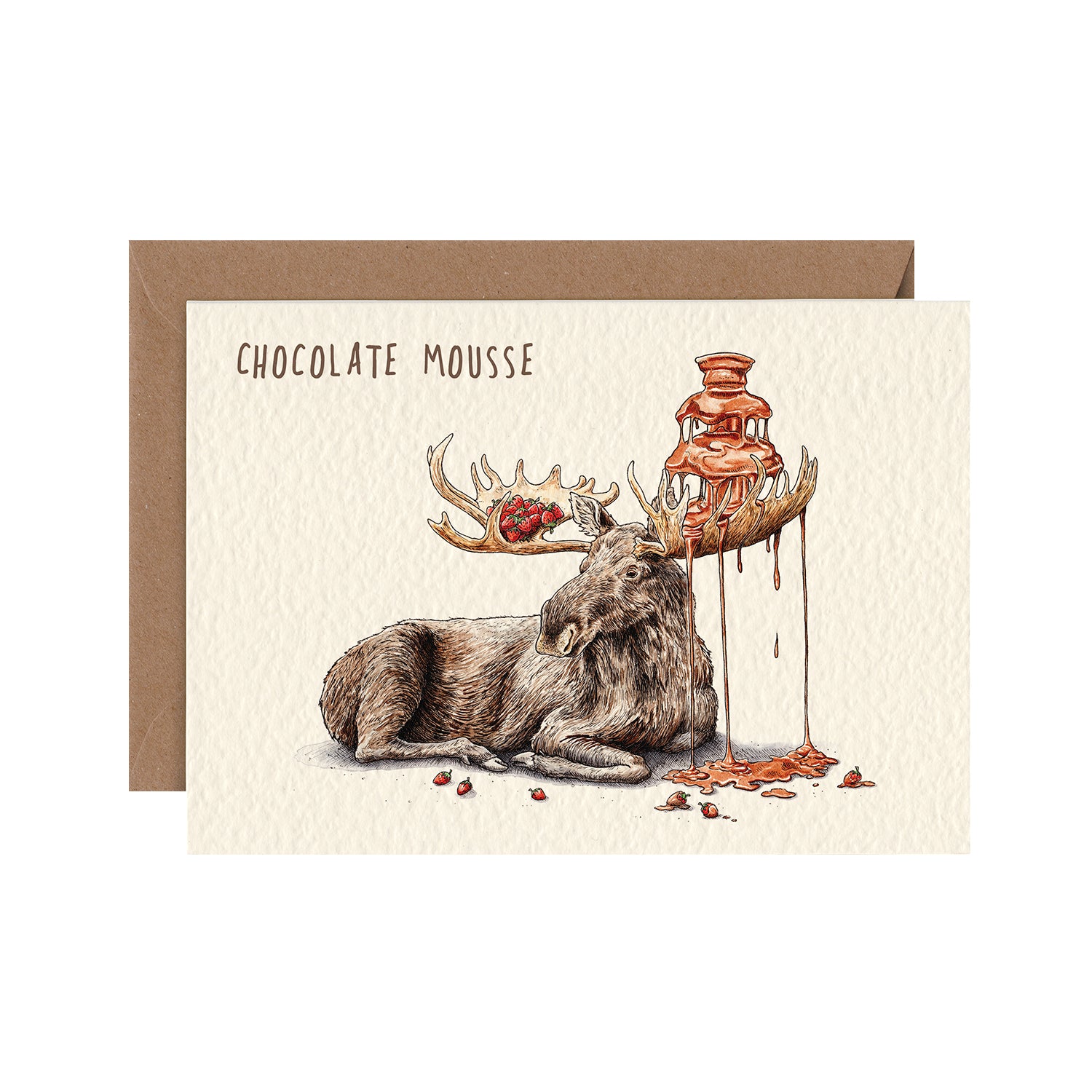 Indulge a chocolate lover with a delightful Chocolate Mousse Card from Hester &amp; Cook.