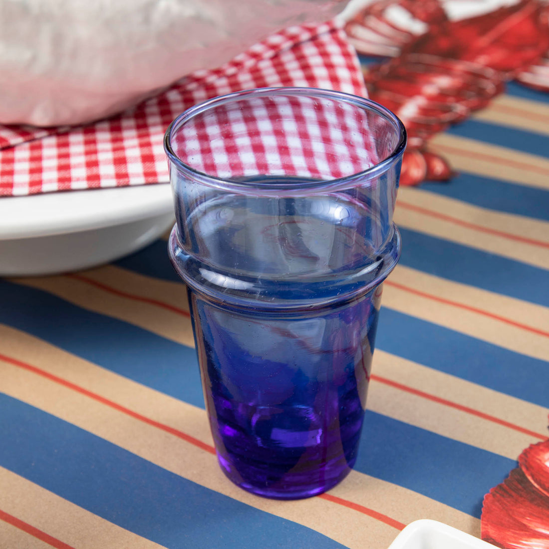 Blue Beldi Glass