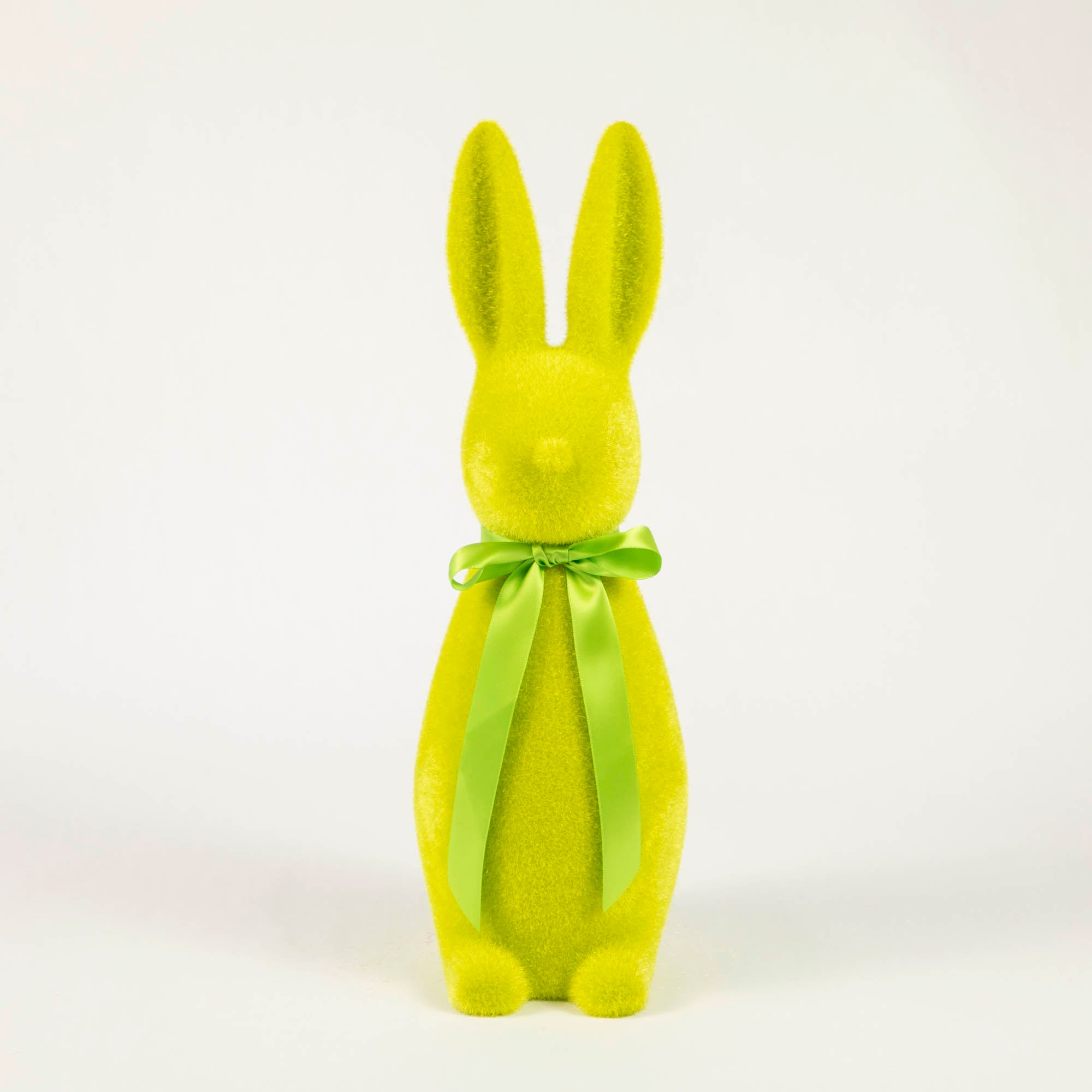 Easter Flocked Bunnies in cheapest Yellow Bundle Set & Decorative Flocked eggs.