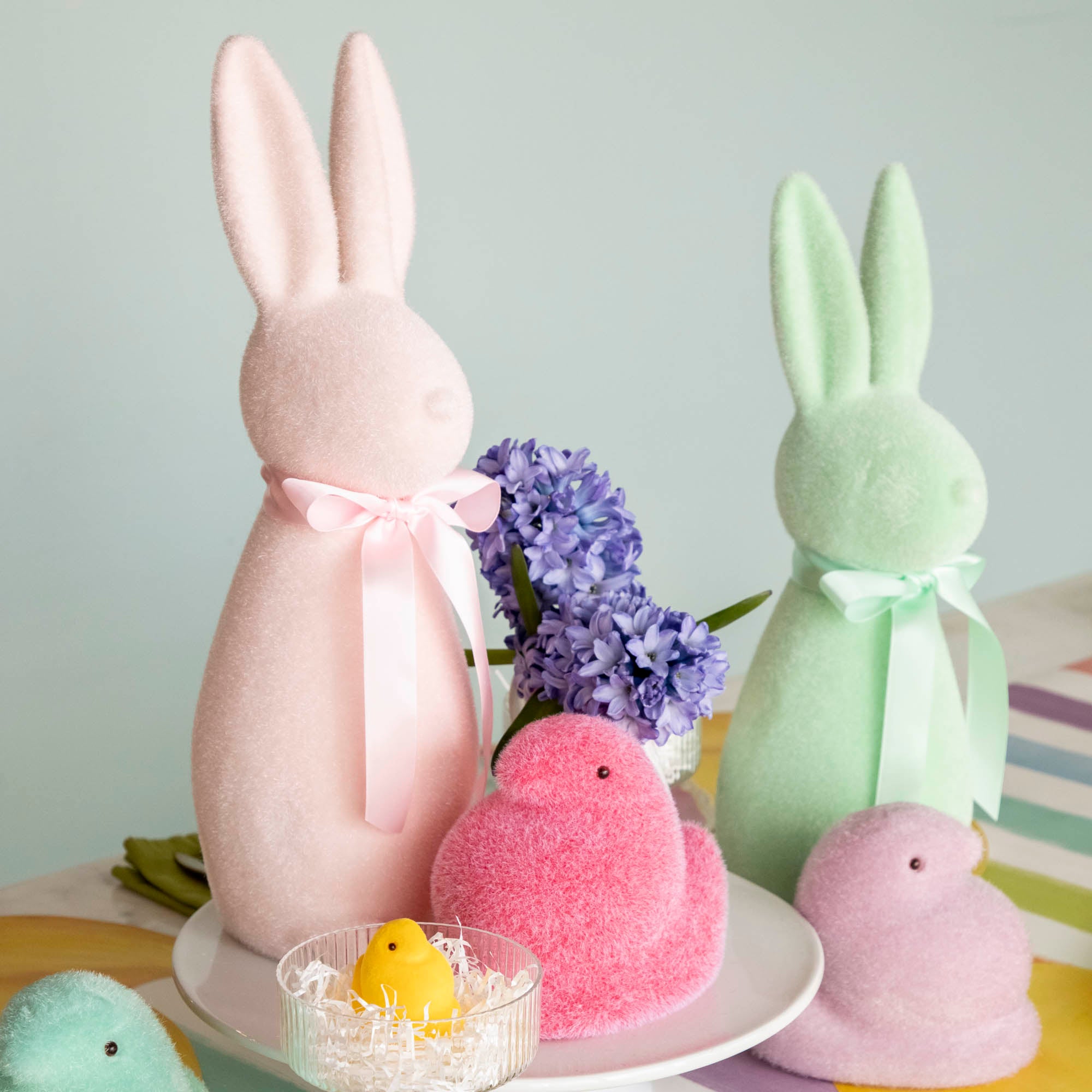 Tiktok Bunny authentic Flocked set of 3