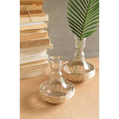 Seagrass Wrapped Vases, Sets of 2