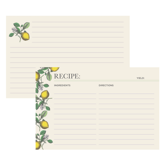 Lemon Recipe Card