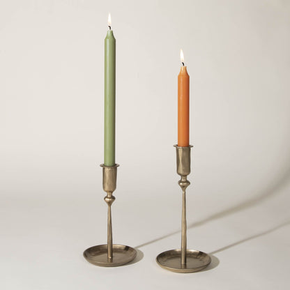 Moss Green 12&quot; Taper Candle