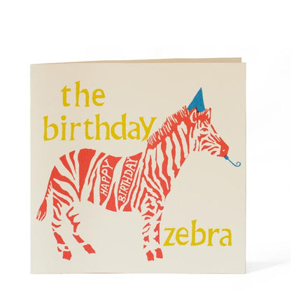 Square Zebra Card