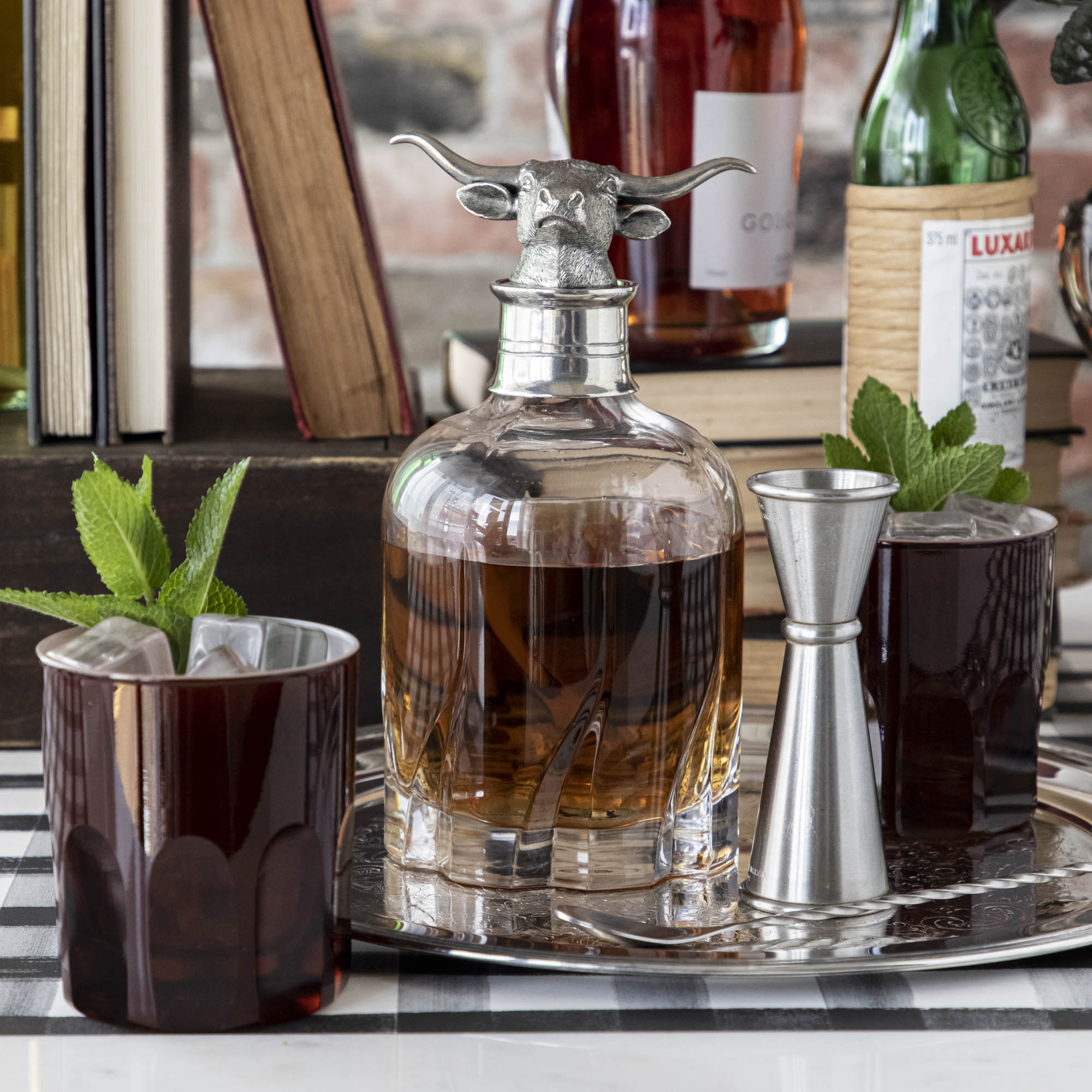 Whisky/Spirit Decanter, Longhorn – Hester & Cook