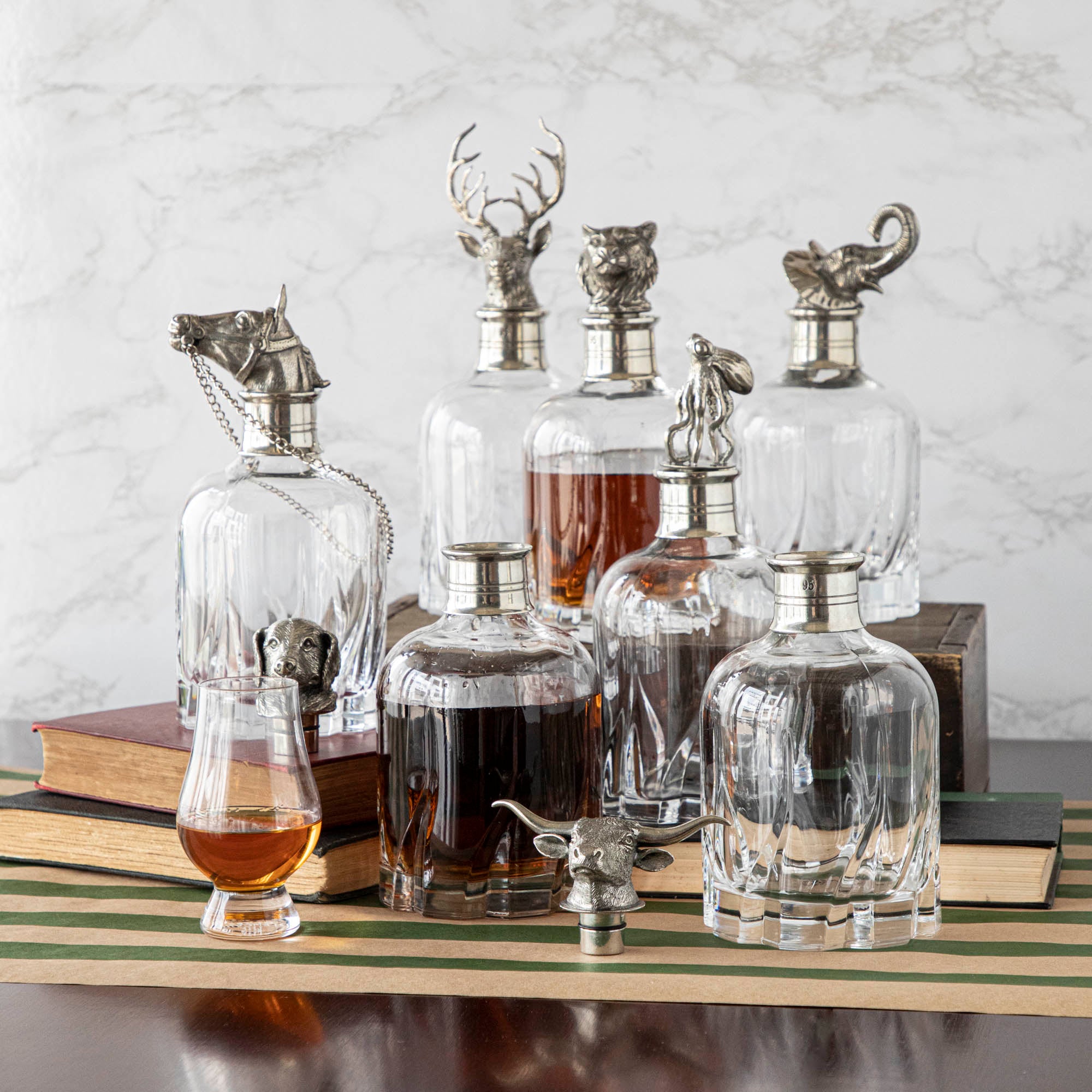 Whisky/Spirit Decanter, Longhorn – Hester & Cook