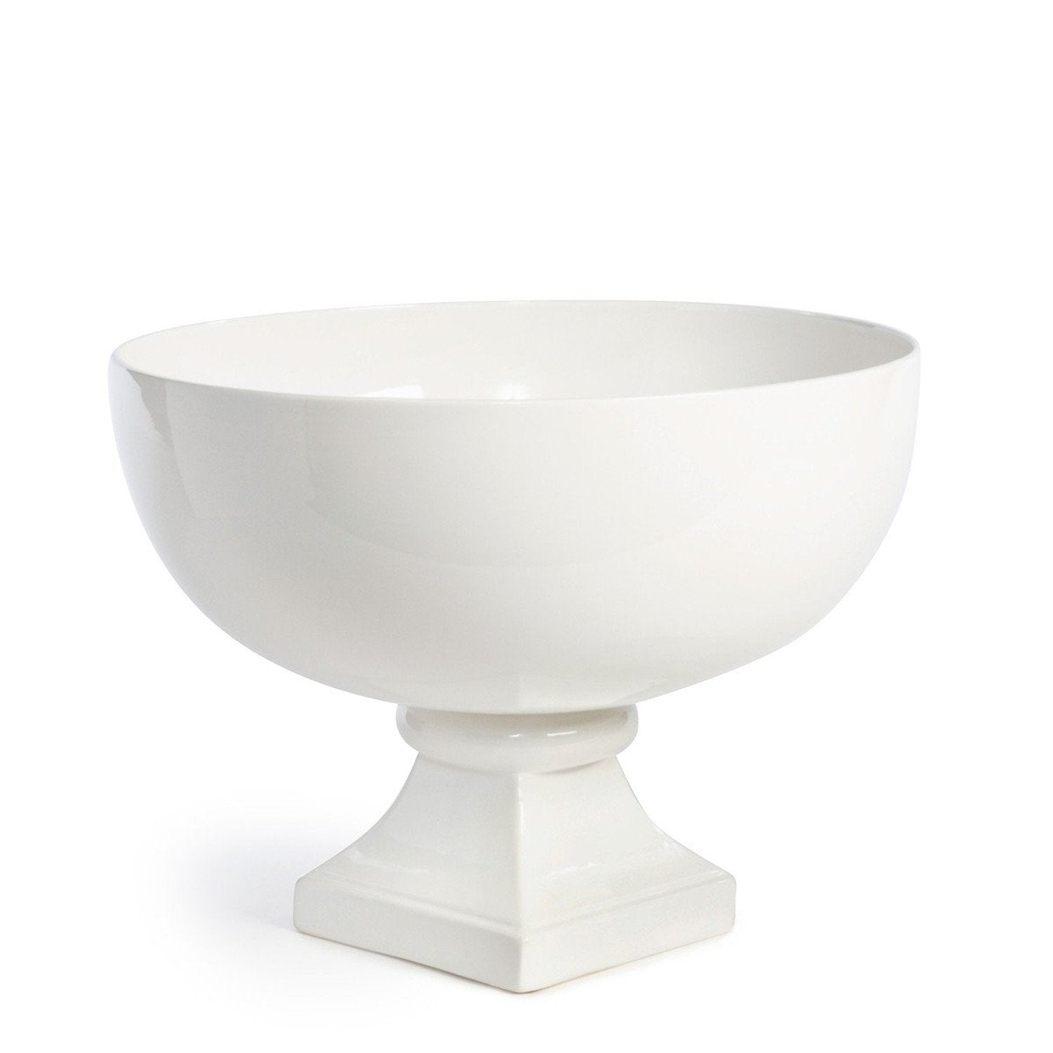 European Ceramic Pedestal Bowl Large