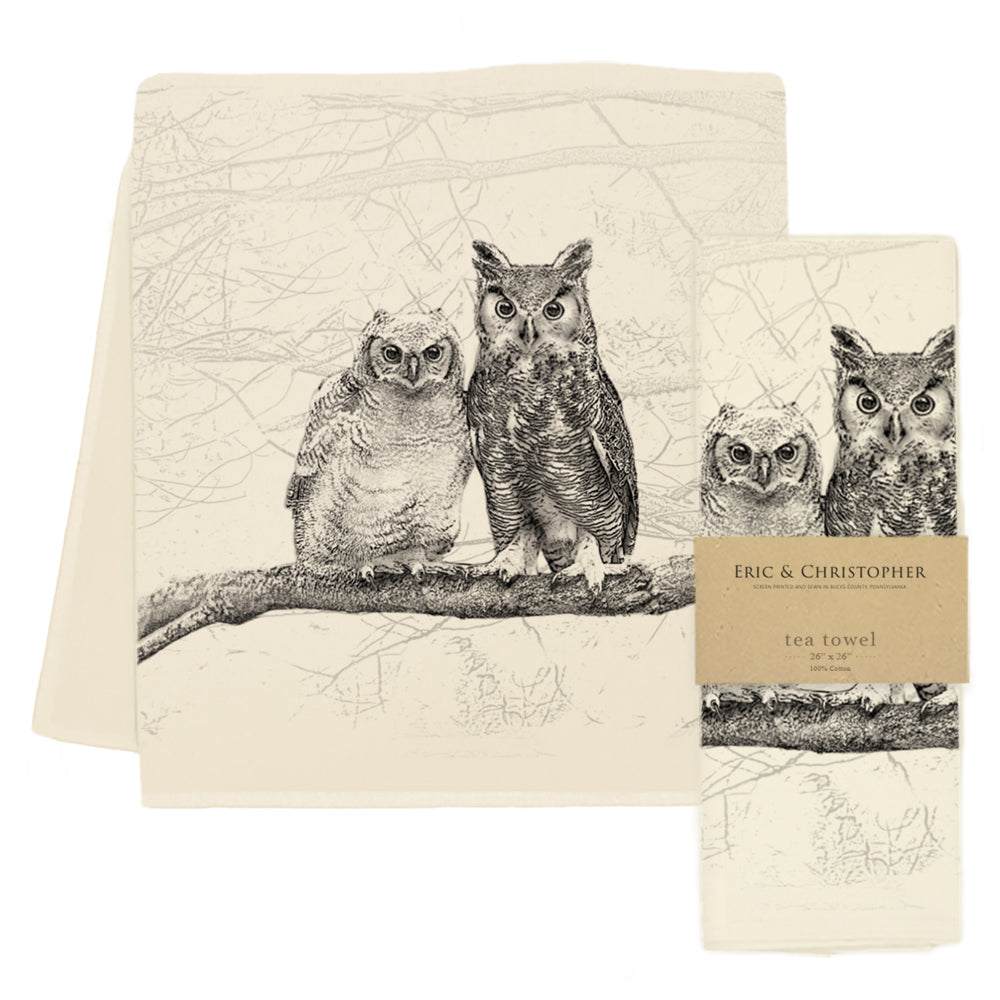 Owls Tea Towel
