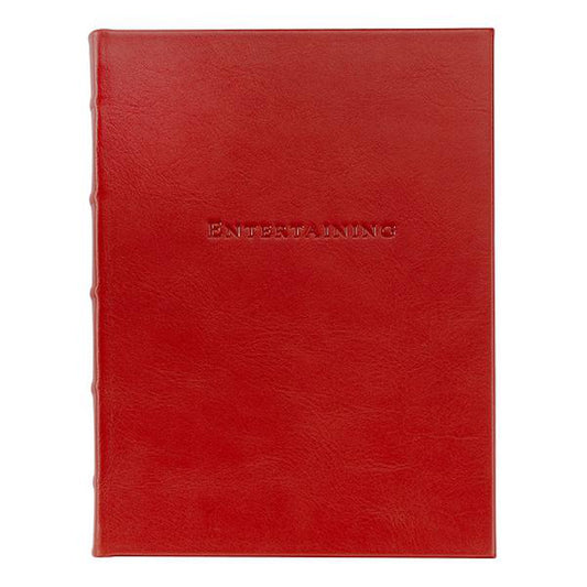 Entertaining Book, Red Leather