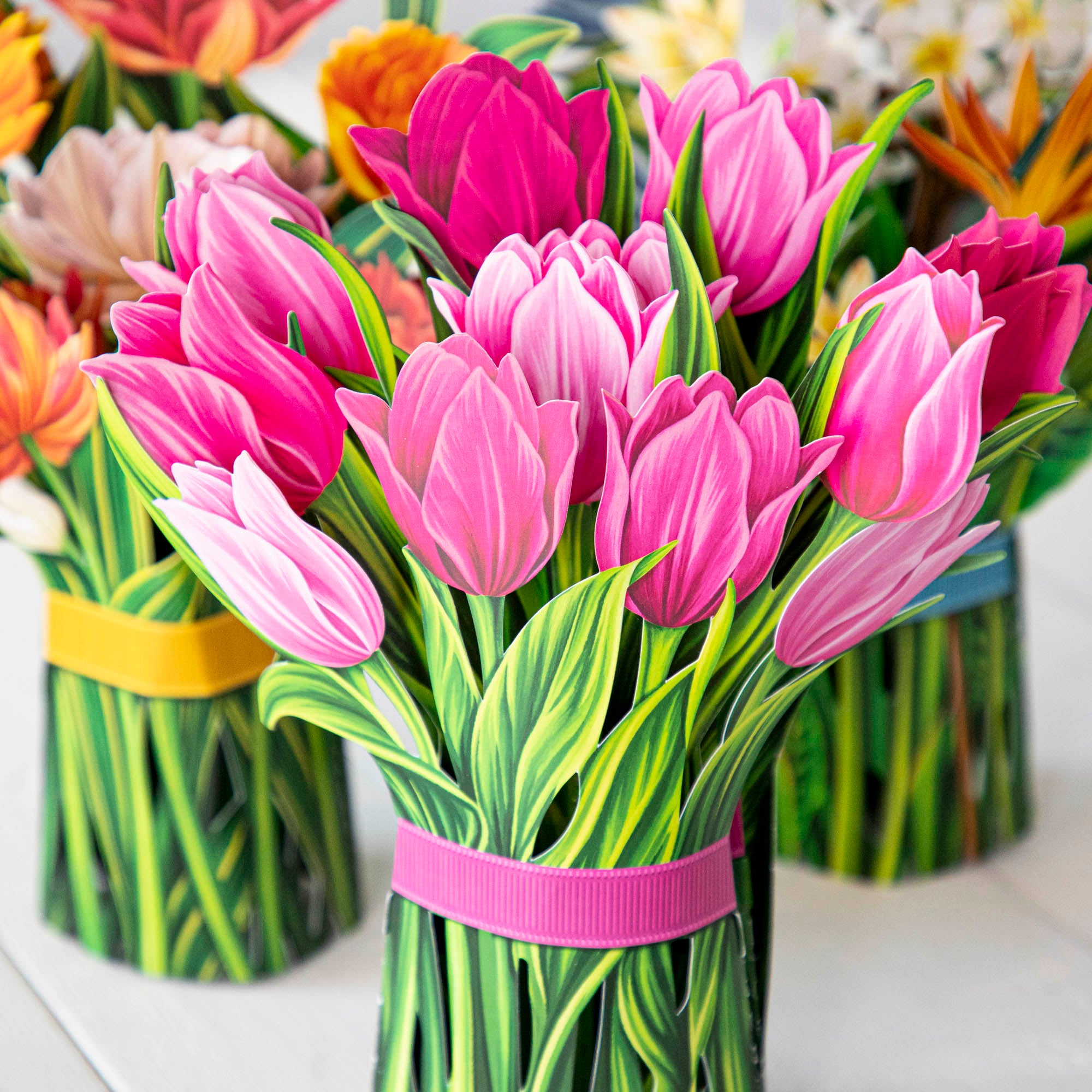 Spring good bouquet tulips