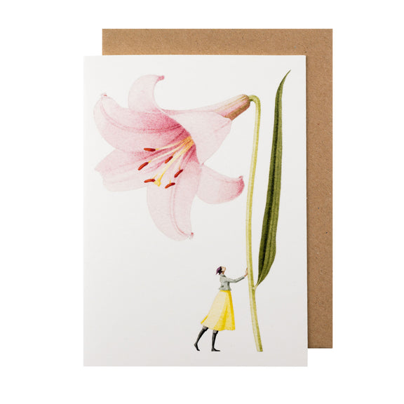 Pink Lily Greeting Card