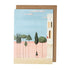 An environmentally sustainable Romeo & Juliet Greeting Card with an illustration of a tower and trees by Hester & Cook.