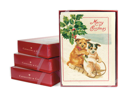 Christmas Dogs Boxed Set of Cards
