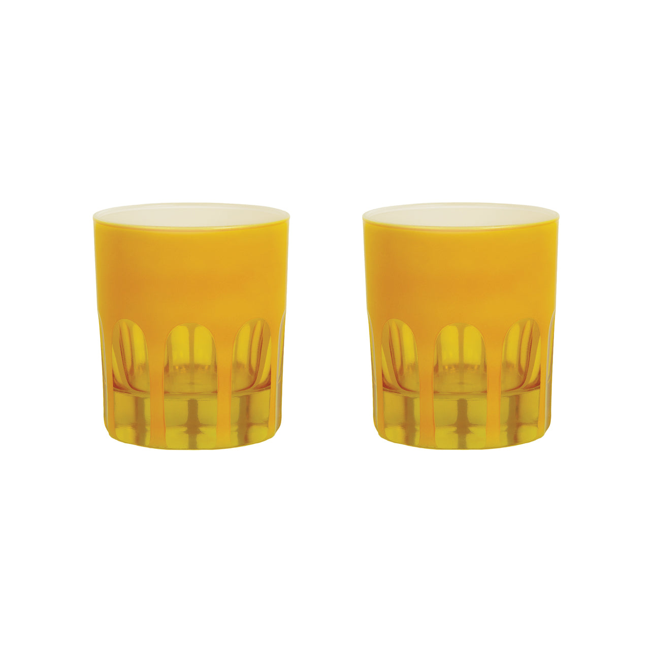 Set of 2 Rialto Saffron Glasses