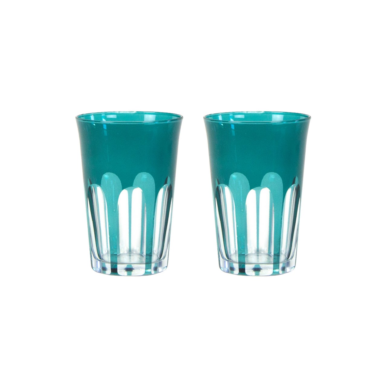 Set of 2 Rialto Millicent (Dark Green) Glasses