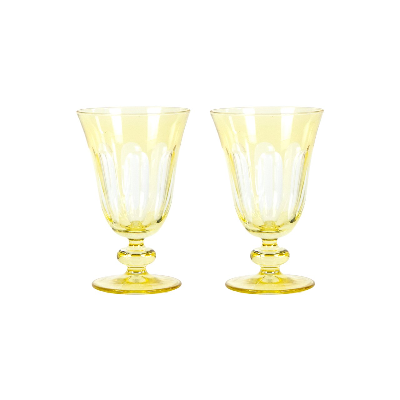 Set of 2 Rialto Limoncello (Light Yellow) Glasses