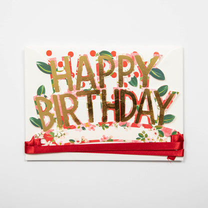 Wearable Happy Birthday Floral Crown Card