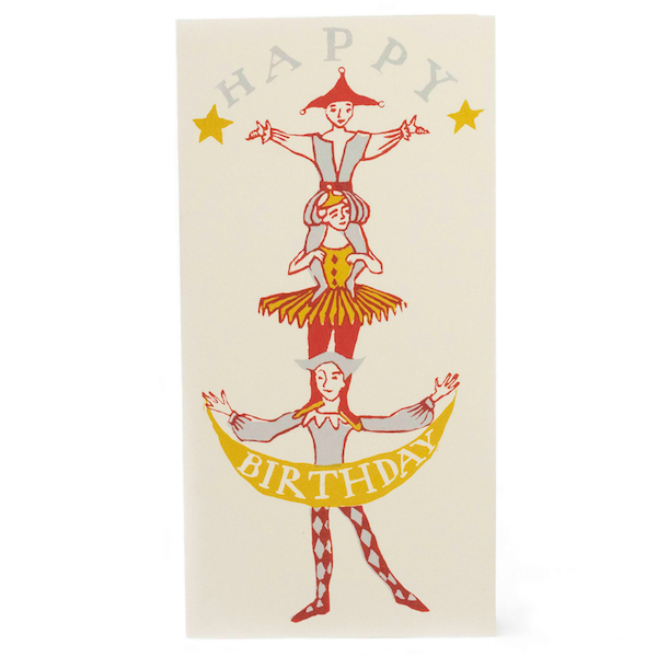 Human Tower Birthday Card