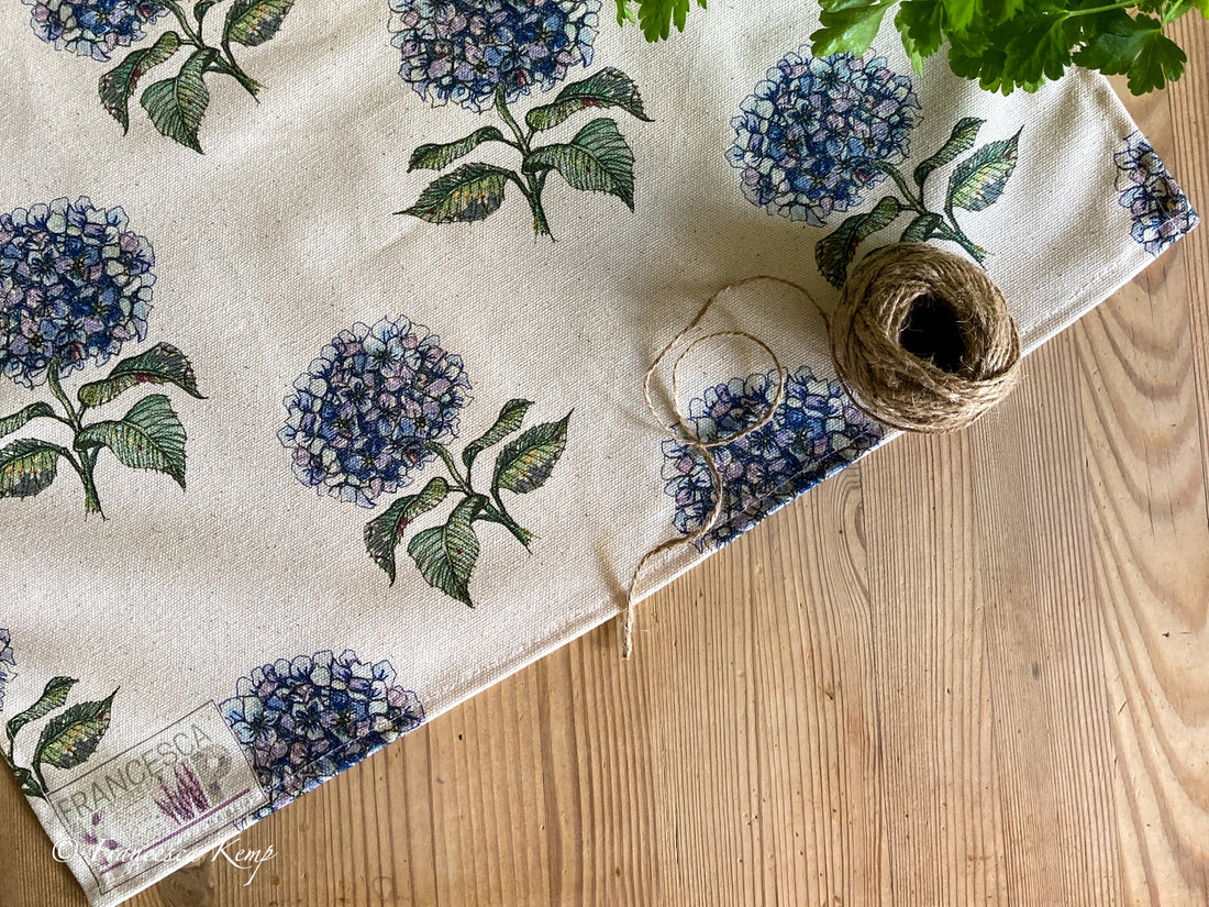 Midsummer Gather Hydrangea Tea Towel