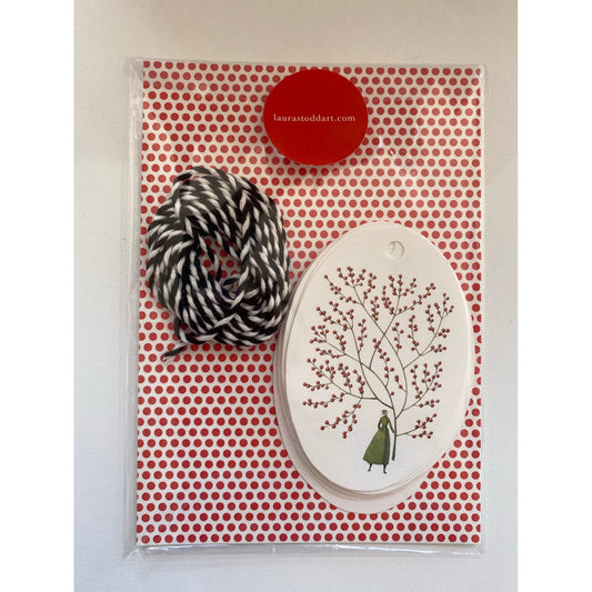 Red Berries Gift Tags