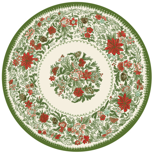 Die-Cut Christmas China Placemat