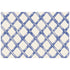 A Blue Lattice Paper  Placemat from Hester & Cook with a lattice pattern.