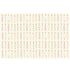 Five rows of illustrated, colorful lit birthday candles across a cream background.