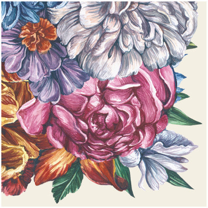 A Dutch Floral Napkins featuring German flowers on a white background by Hester &amp; Cook.