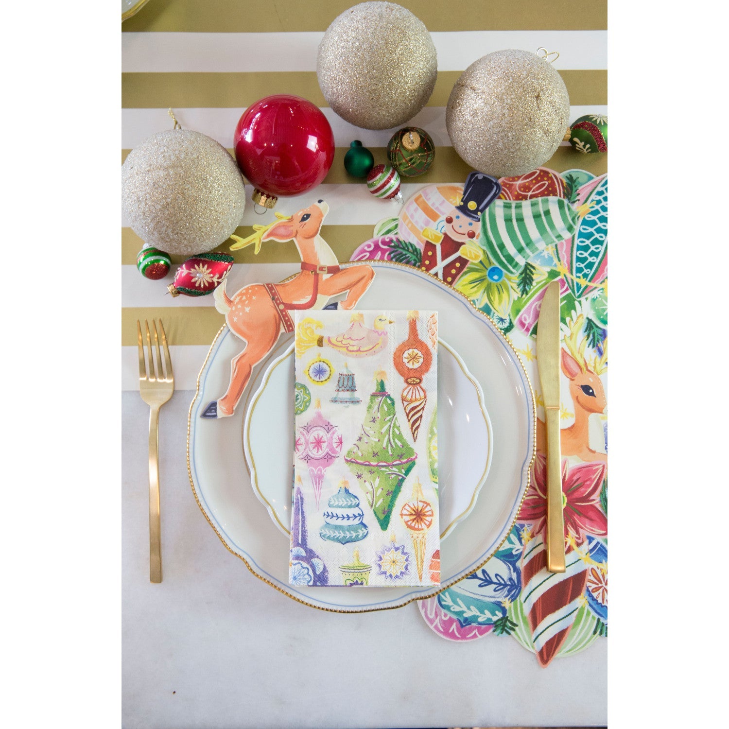 Christmas napkins and plates best sale