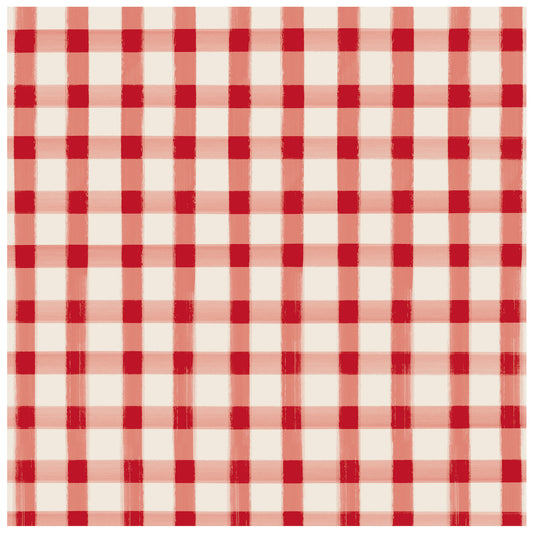 Red Painted Napkins