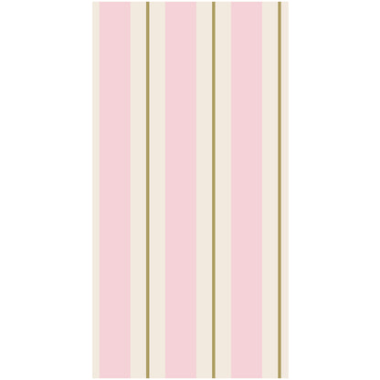 Pink &amp; Gold Awning Stripe Napkins