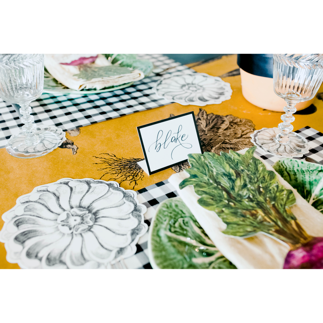 A table setting with Hester &amp; Cook&