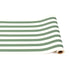 A festive Dark Green Classic Stripe Runner by Hester & Cook, perfect for entertaining.