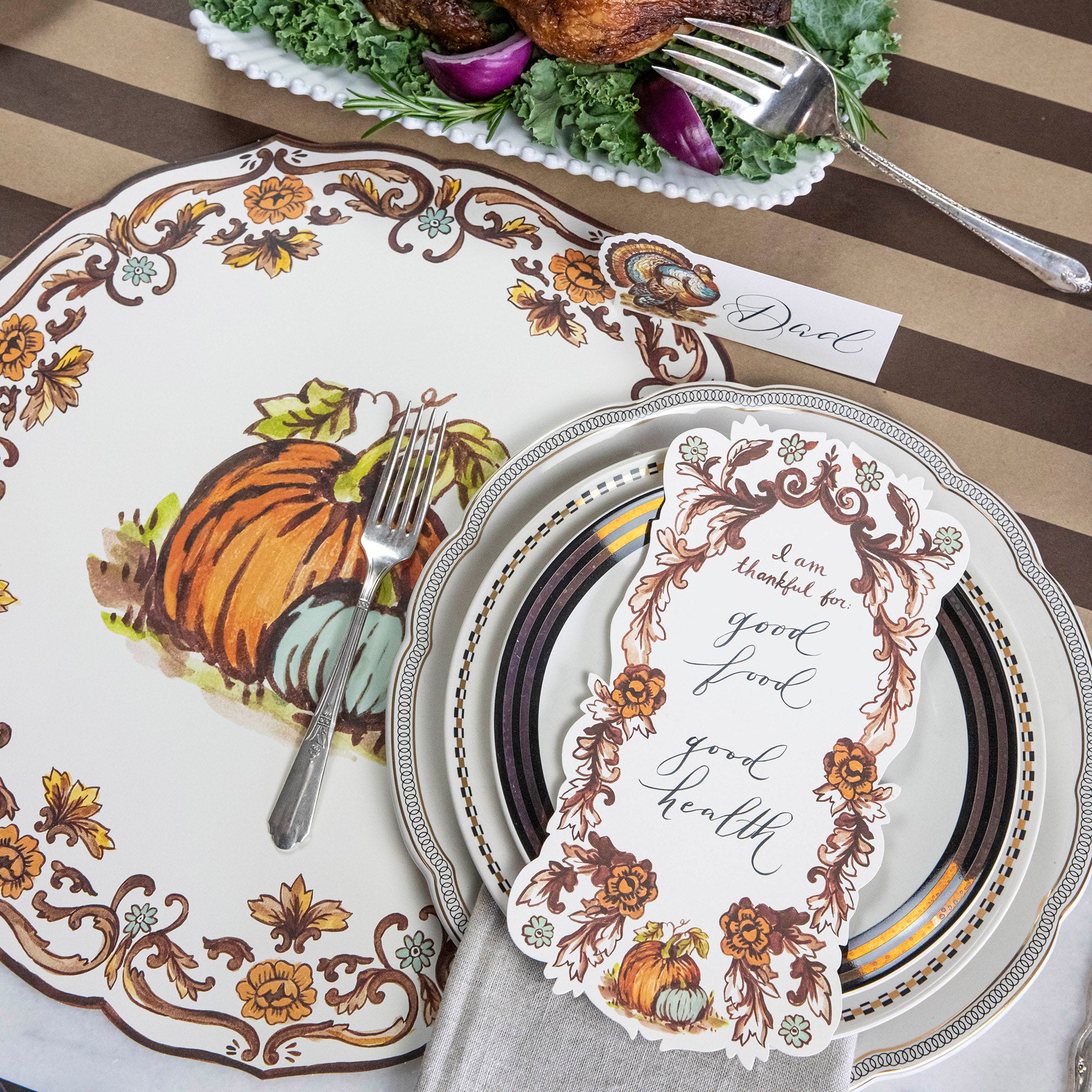 An artwork of a &quot;I Am Thankful For&quot; Table Accent by Hester &amp; Cook.