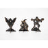 Three Monster Mash Table Ornaments, depicting spooky creatures, on a white background by Hester & Cook.