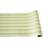 The Hester & Cook Green Awning Stripe Runner is perfect for year round celebrations and everyday use. The runner features a vibrant green and white striped design that stands out on any white background.