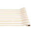 An Antique Gold Stripe Runner by Hester & Cook on a white surface.